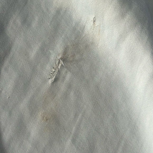 NWT Aerie Blue Satin Maxi Skirt with lace inserts - Picture 7 of 11